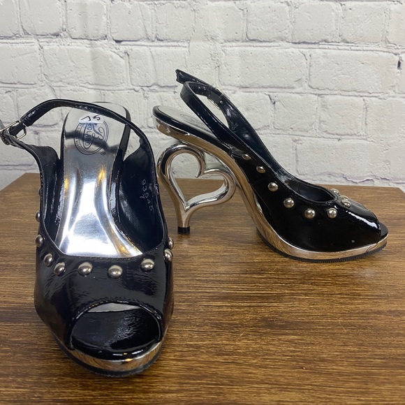 BOLARO SUMMER heart heels peep toe - Picture 6 of 10